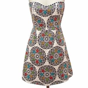 Judith March Kaleidoscope sweetheart strapless dress
